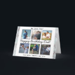 Personalised Photo Happy Birthday Dad Card<br><div class="desc">Add six of your favourite photos of dad and daughter,  dad and son or dad and family to this sweet personalised Happy Birthday Dad card.</div>