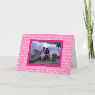 Personalised Photo Happy Birthday to my Mum Card