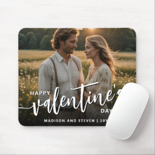 Personalised Photo Happy Valentine's Day Elegant Mouse Pad