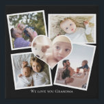 Personalised Photo Heart and Text  Faux Canvas Print<br><div class="desc">Make a Personalised Photo keepsake wall art  - Faux Wrapped Canvas Print from Ricaso - add your own photos and text - photo keepsake gifts</div>
