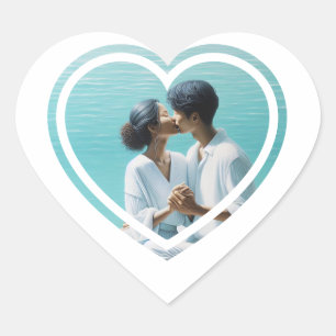 Personalised Photo Heart  Heart Sticker