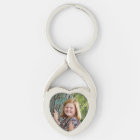 personalised photo heart-shaped keychain