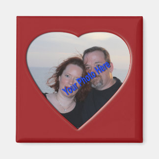 Personalised Photo Heart Shaped Magnet