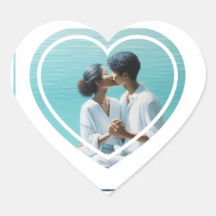 Personalised Photo Heart  Sticker