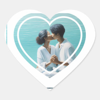 Personalised Photo Heart Sticker