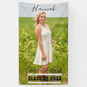 Personalised Photo High School Senior Vertical Banner