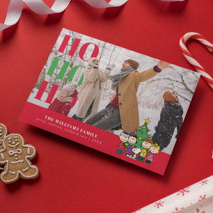 Personalised Photo Holiday Gang Around the Tree Card