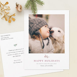 Personalised Photo Holiday Postcard Template