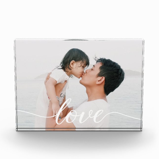 Personalised Photo I Love You Daddy Block (Front)