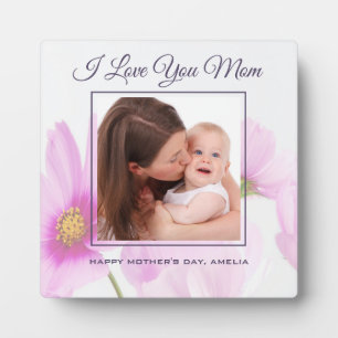 Personalised Photo I Love You Mum Mother's Day Plaque