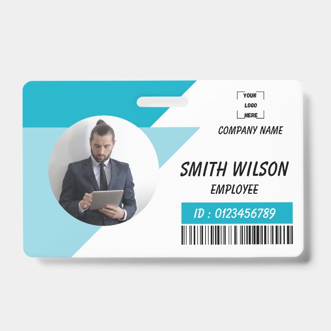 Personalised Photo ID Business Badge (Front)