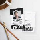 Personalised Photo ID & Logo Journalist Press Pass