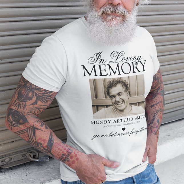 Personalised Photo In Loving Memory T-Shirt (Creator Uploaded)
