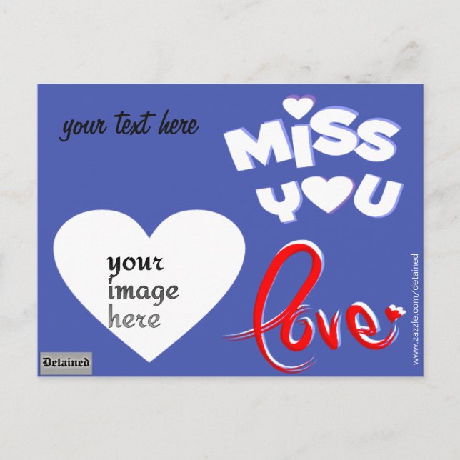 personalised photo inmate postcard (Front)