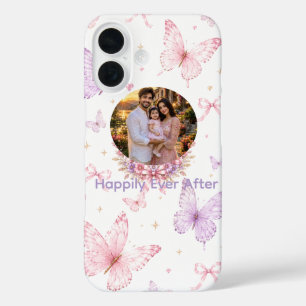 Personalised Photo iPhone 16 Case Butterfly