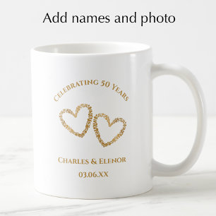 Personalised Photo Keepsake 50th Anniversary Gift Coffee Mug