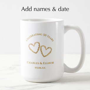 Personalised Photo Keepsake 50th Anniversary Gift Coffee Mug