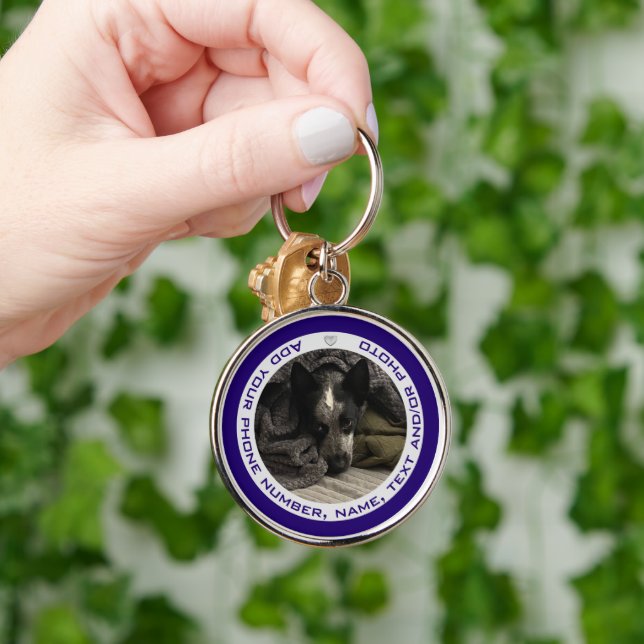 Personalised Photo Keychain with Text HAMbyWG - (Hand)