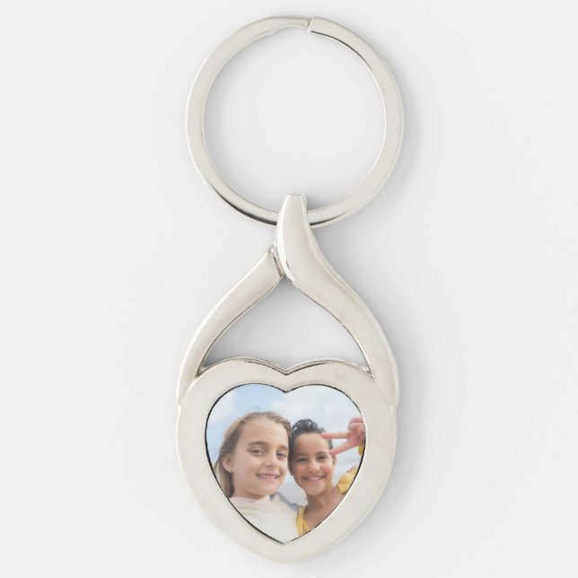 Personalised Photo Keychains, Custom Picture Key Ring (Front)