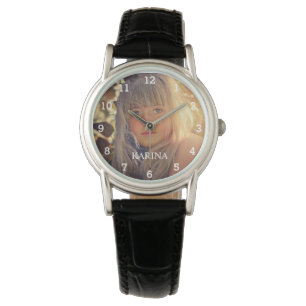 Personalised Photo Kids Family Name Watch