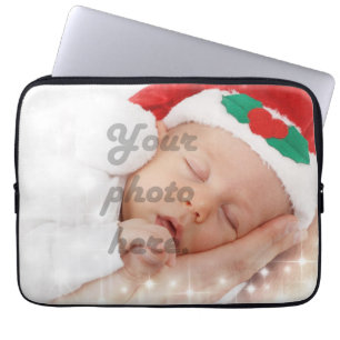 Personalised photo laptop sleeve