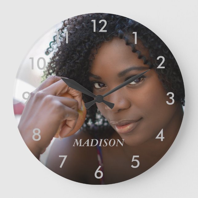 Personalised Photo Large Clock (Front)