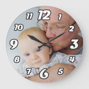 Personalised Photo Large Clock