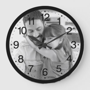 Personalised Photo Large Clock