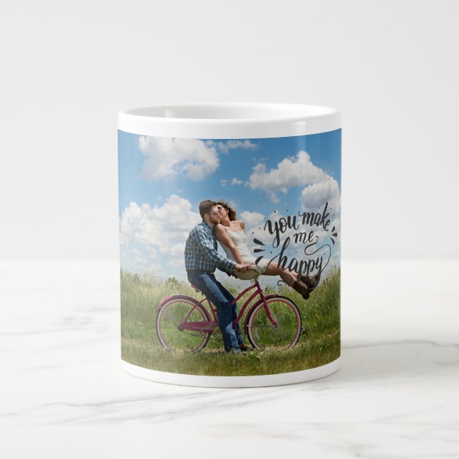 Personalised photo large coffee mug (Front)