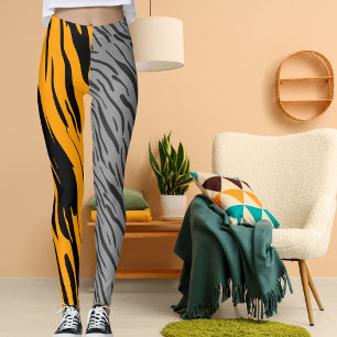 Personalised Photo Leopard Wild Cat Pattern Animal Leggings