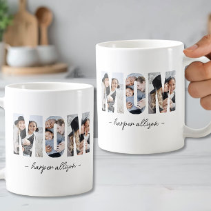 Personalised Photo Letter Mum Coffee Mug