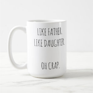 Personalised Photo Like Father Like daughter, son Coffee Mug
