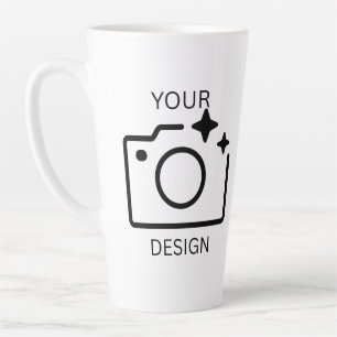 Personalised Photo Logo Birthday Gift Business Latte Mug