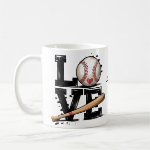 Personalised Photo Love Baseball Player Mug