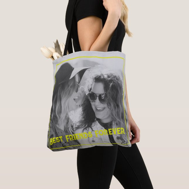 Personalised Photo Love Best Friend Tote Bag (Close Up)