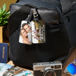 Personalised Photo Luggage Tag
