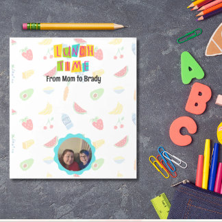 Personalised photo lunchbox love note