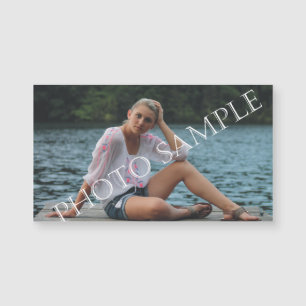 Personalised photo magnetic business card