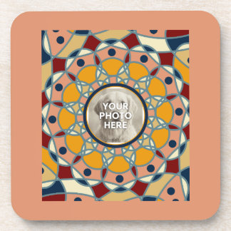 Personalised Photo Mandala Design Baby Shirt Coaster