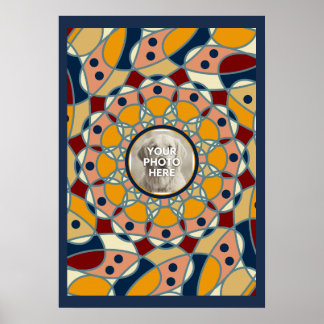 Personalised Photo Mandala Design Baby Shirt Poster