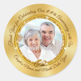 Personalised Photo Marriage Anniversary Sticker