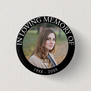 Personalised Photo Memorial 3 Cm Round Badge