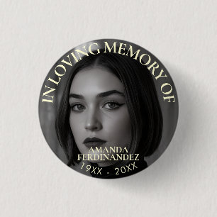 Personalised Photo Memorial 3 Cm Round Badge