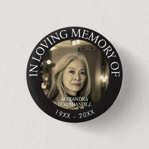 Personalised Photo Memorial 3 Cm Round Badge