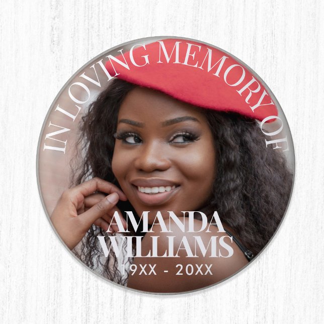 Personalised Photo Memorial 3 Cm Round Badge (Creator Uploaded)