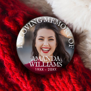 Personalised Photo Memorial 3 Cm Round Badge