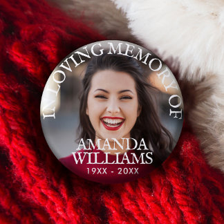 Personalised Photo Memorial 3 Cm Round Badge