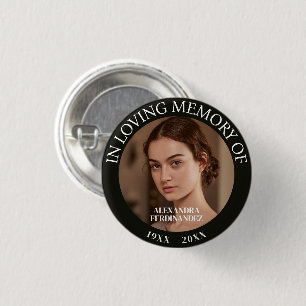Personalised Photo Memorial 3 Cm Round Badge