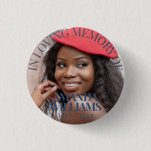 Personalised Photo Memorial 3 Cm Round Badge