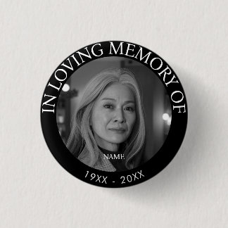 Personalised Photo Memorial 3 Cm Round Badge
